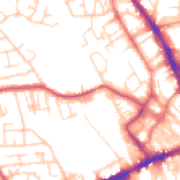 Daytime road noise heatmap for WF2 0DA