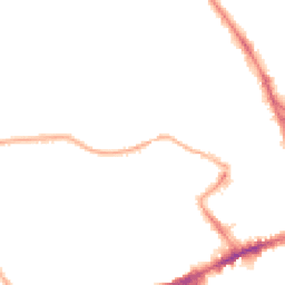 Night-time road noise heatmap for WF2 0DA