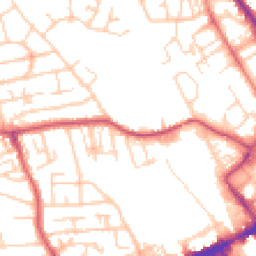 Daytime road noise heatmap for WF2 0DG