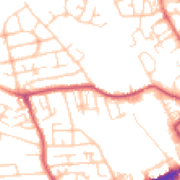 Daytime road noise heatmap for WF2 0DH