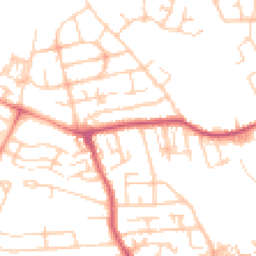 Daytime road noise heatmap for WF2 0DN