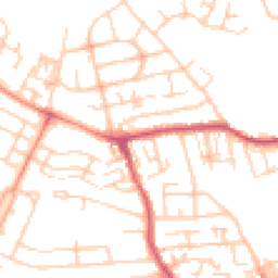 Daytime road noise heatmap for WF2 0DP
