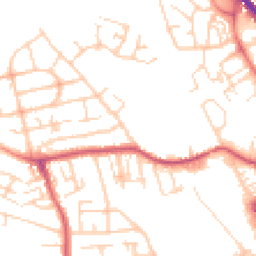 Daytime road noise heatmap for WF2 0DU