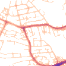 Daytime road noise heatmap for WF2 0DW
