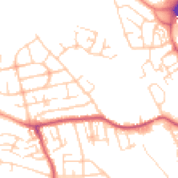 Daytime road noise heatmap for WF2 0FL