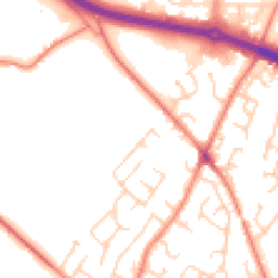 Daytime road noise heatmap for WF2 0JH