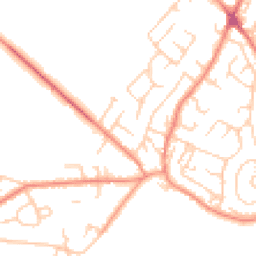 Daytime road noise heatmap for WF2 0NH