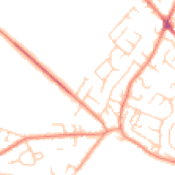 Daytime road noise heatmap for WF2 0NJ