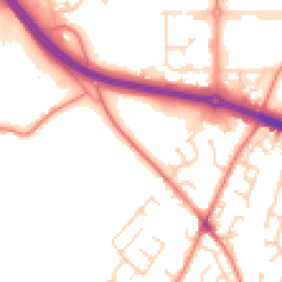 Daytime road noise heatmap for WF2 0QL