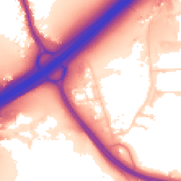 Daytime road noise heatmap for WF2 0QS