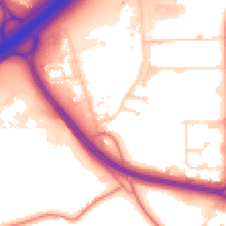 Daytime road noise heatmap for WF2 0QU