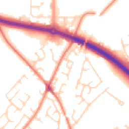 Daytime road noise heatmap for WF2 0SU