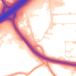 Daytime road noise heatmap for WF2 0SW