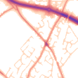 Daytime road noise heatmap for WF2 0TB