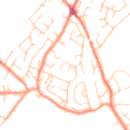 Daytime road noise heatmap for WF2 0TN