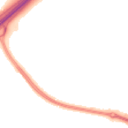 Night-time road noise heatmap for WF2 0UT