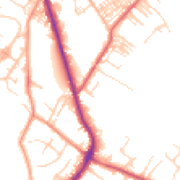 Daytime road noise heatmap for WF2 6AD