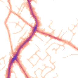 Daytime road noise heatmap for WF2 6AW