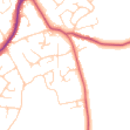 Daytime road noise heatmap for WF2 6BZ
