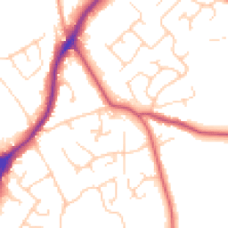 Daytime road noise heatmap for WF2 6GU