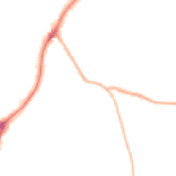Night-time road noise heatmap for WF2 6GU