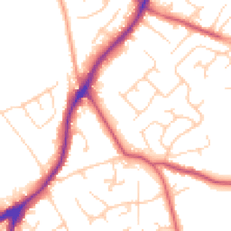Daytime road noise heatmap for WF2 6HN