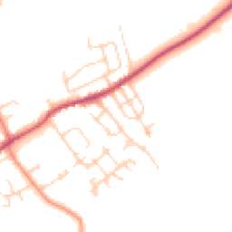 Daytime road noise heatmap for WF2 6LJ