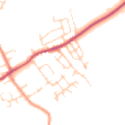 Daytime road noise heatmap for WF2 6LQ