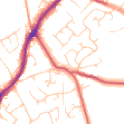 Daytime road noise heatmap for WF2 6QR