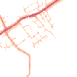 Daytime road noise heatmap for WF2 6UA