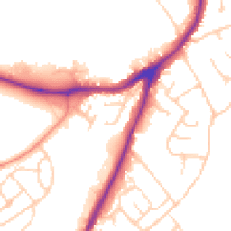 Daytime road noise heatmap for WF2 7EA