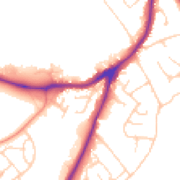 Daytime road noise heatmap for WF2 7ED
