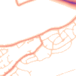 Daytime road noise heatmap for WF2 7FF