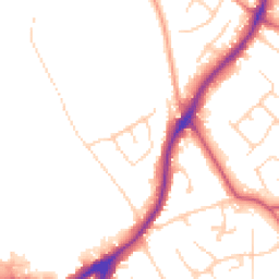 Daytime road noise heatmap for WF2 7HX