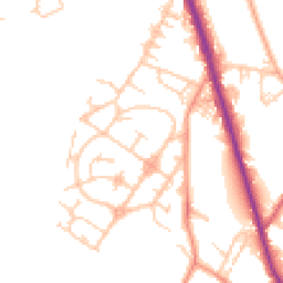 Daytime road noise heatmap for WF2 7LQ