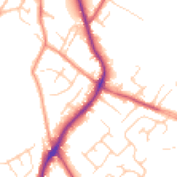 Daytime road noise heatmap for WF2 7NA