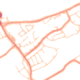 Daytime road noise heatmap for WF2 7PB