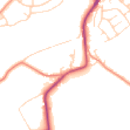 Daytime road noise heatmap for WF2 7SJ