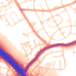 Daytime road noise heatmap for WF2 8AA