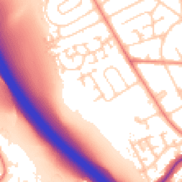 Daytime road noise heatmap for WF2 8FN