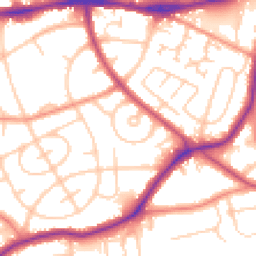 Daytime road noise heatmap for WF2 8HB