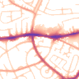 Daytime road noise heatmap for WF2 8JB