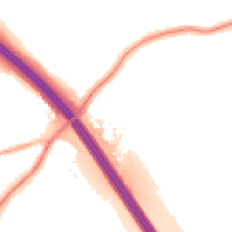 Night-time road noise heatmap for WF2 8LE