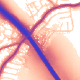 Daytime road noise heatmap for WF2 8LP