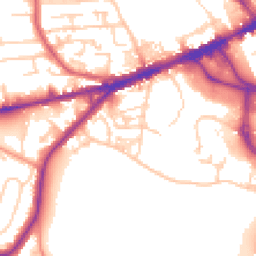 Daytime road noise heatmap for WF2 8TD
