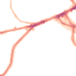 Night-time road noise heatmap for WF2 8TD