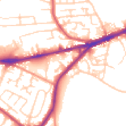 Daytime road noise heatmap for WF2 8TZ