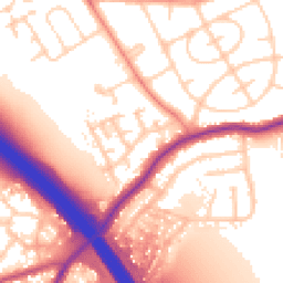 Daytime road noise heatmap for WF2 8UG