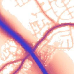 Daytime road noise heatmap for WF2 8UH