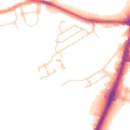 Daytime road noise heatmap for WF2 8WA